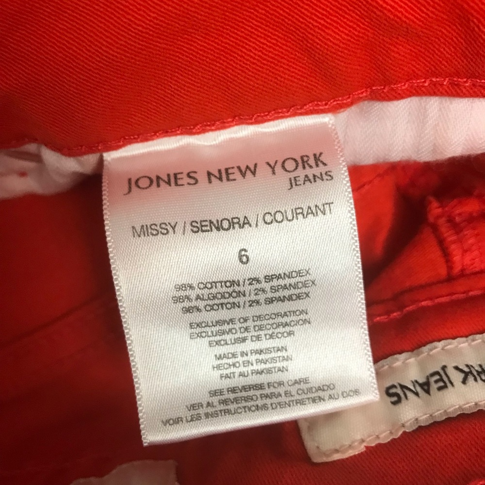 ๐ Jones New York Soho Crop Clementine Jeans. Sz 6 - Picture 5 of 8